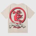 Hellstar Studios Heaven on Earth T-Shirt Beige - Image 2