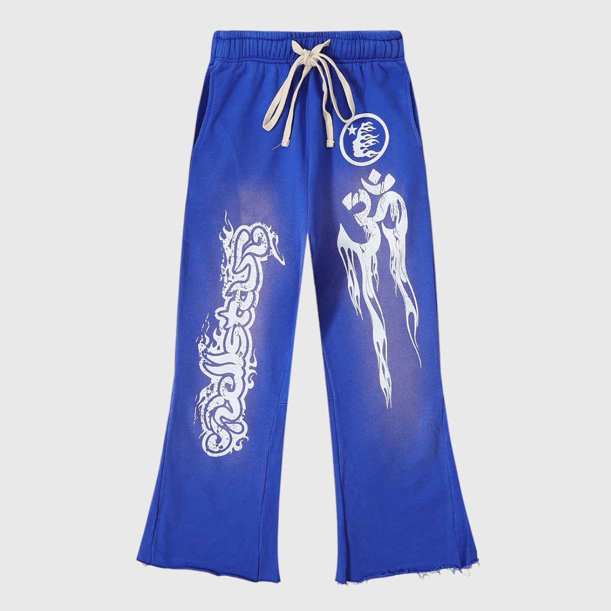 4f377e68-Photoroom (1) Hellstar Studios Records Yoga Sweatpants Blue - Image 1