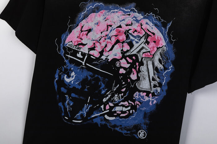 Hellstar Studios Brain Helmet T-Shirt Black - Image 3