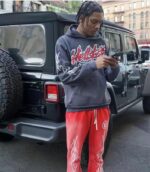 Hellstar Studios Records Hoodie Jet Black - Image 4