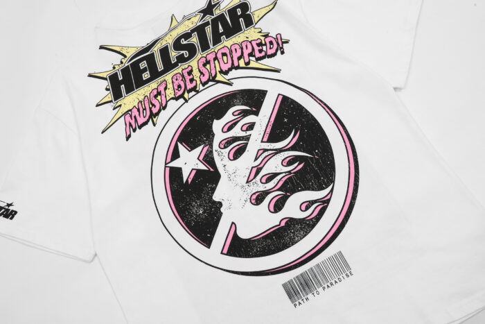 Hellstar Must be Stopped T-Shirt White - Image 6