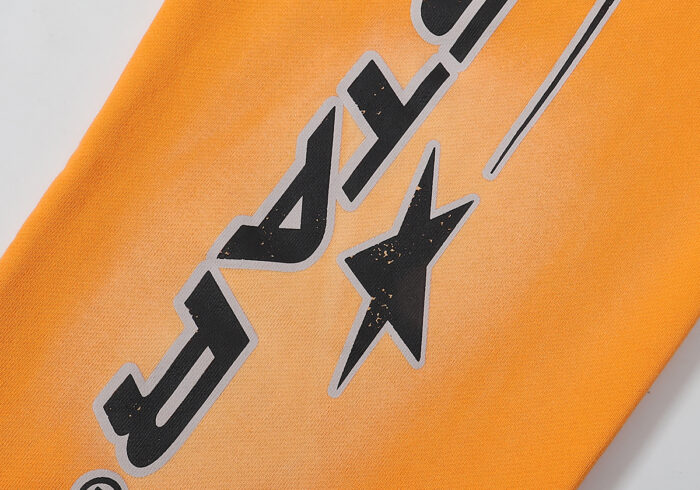 Hellstar Fire Orange Closed Elastic Bottom Sweatpants - Image 5