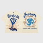 Hellstar Studios Yoga T-Shirt Beige - Image 3