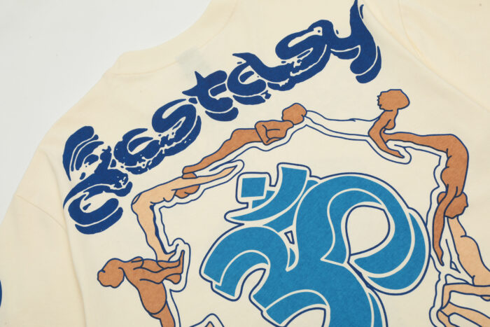 Hellstar Studios Yoga T-Shirt Beige - Image 4