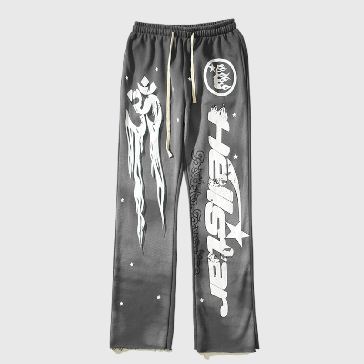 b16d9572-Photoroom (2) Hellstar Studios Racer Flare Sweatpants Jet Black - Image 1