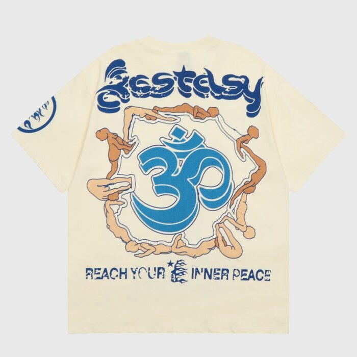 Hellstar Studios Yoga T-Shirt Beige - Image 2