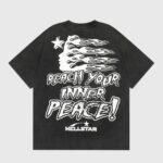 Hellstar Studios Inner Peace T-Shirt Black - Image 2