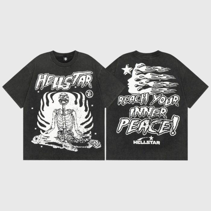 Hellstar Studios Inner Peace T-Shirt Black - Image 7