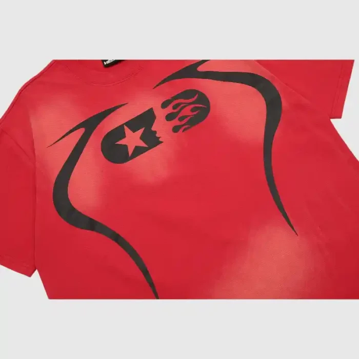 Hellstar Warm Up T- Shirt Red - Image 8