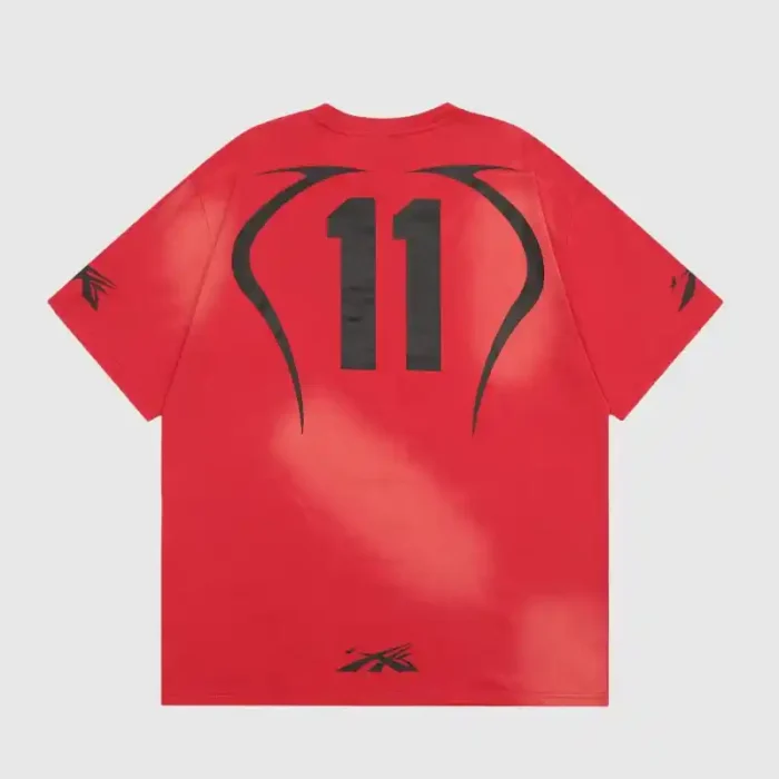 Hellstar Warm Up T- Shirt Red - Image 2
