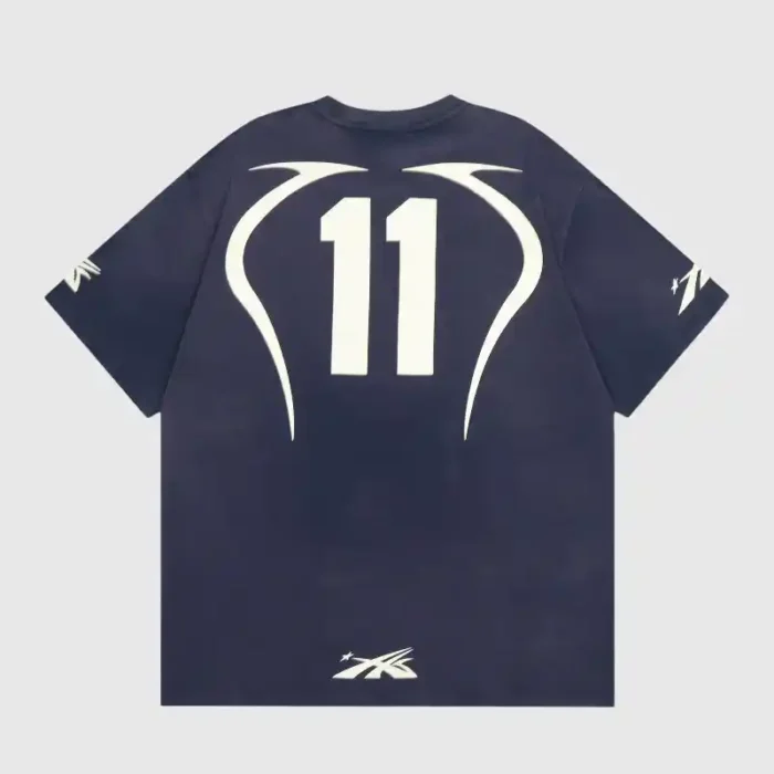 Hellstar Warm Up T- Shirt Blue - Image 2