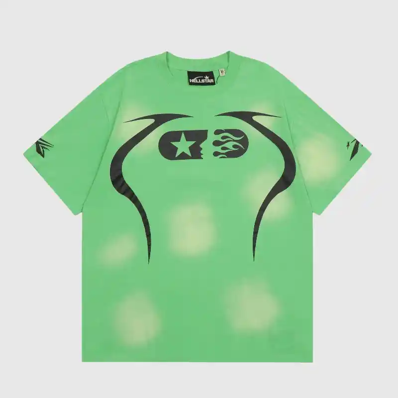 68c7aa03-Photoroom Hellstar Warm Up T- Shirt Green - Image 1