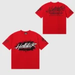 Hellstar-Records-T-Shirt-Red-Close-Up-view-5