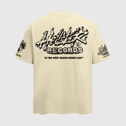 Hellstar-Records-T-Shirt-‘Beige-back-view