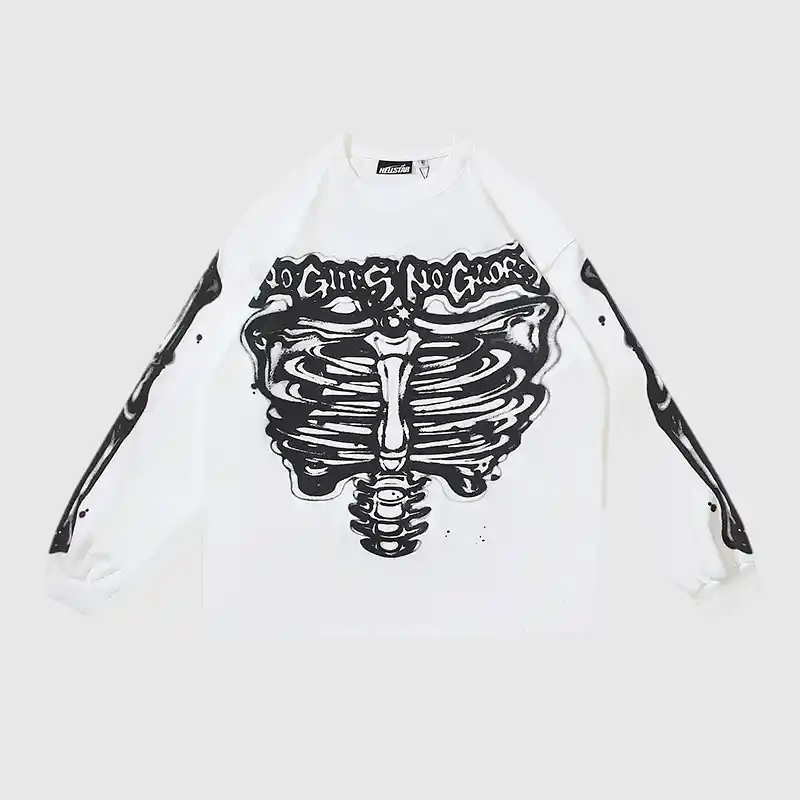 Hellstar-Skeleton-Long-Sleeve-Shirt-White-front-view Hellstar-Skeleton-Long-Sleeve-Shirt-White-front-view