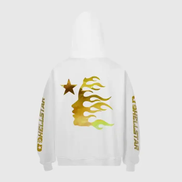 Hellstar With Crying Baby Graphic Hoodie white - Image 2