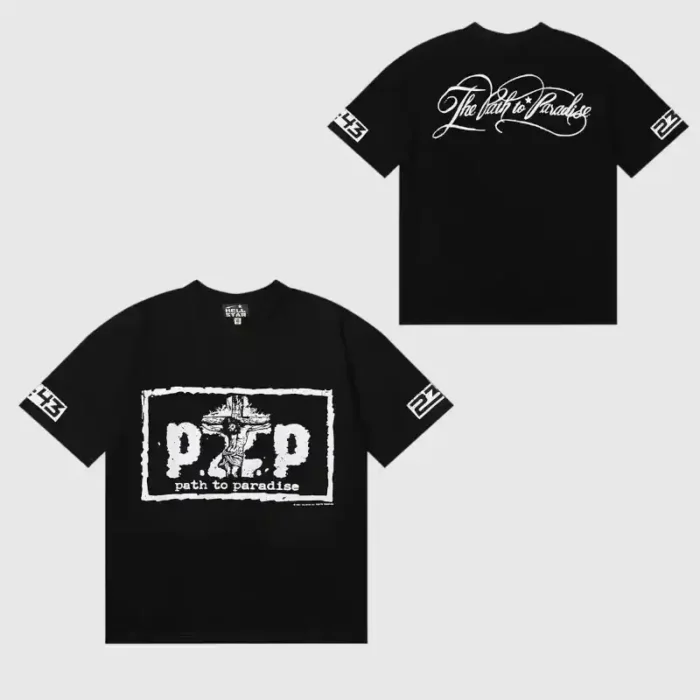 Hellstar P2P T-Shirt Black front back