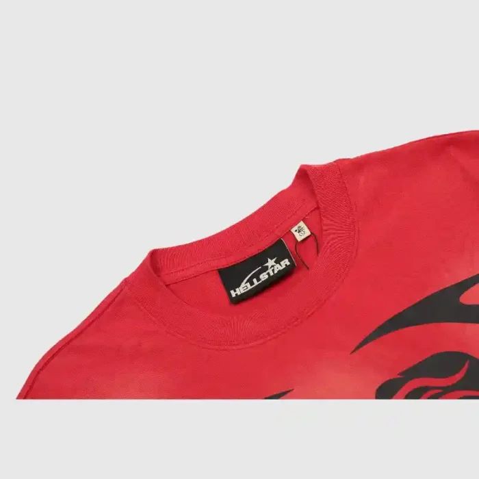 Hellstar Warm Up T- Shirt Red - Image 9