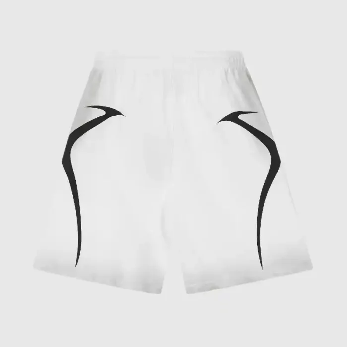 Hellstar Warm Up Shorts 'White' - Image 2