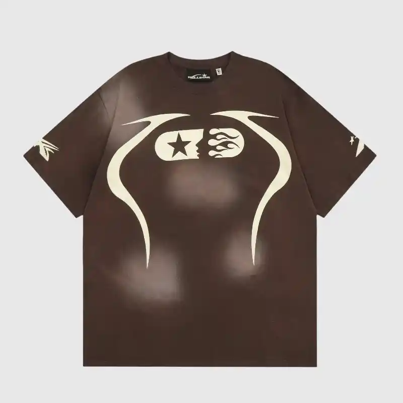 f7cc19e2-Photoroom Hellstar Warm Up T- Shirt Brown - Image 1