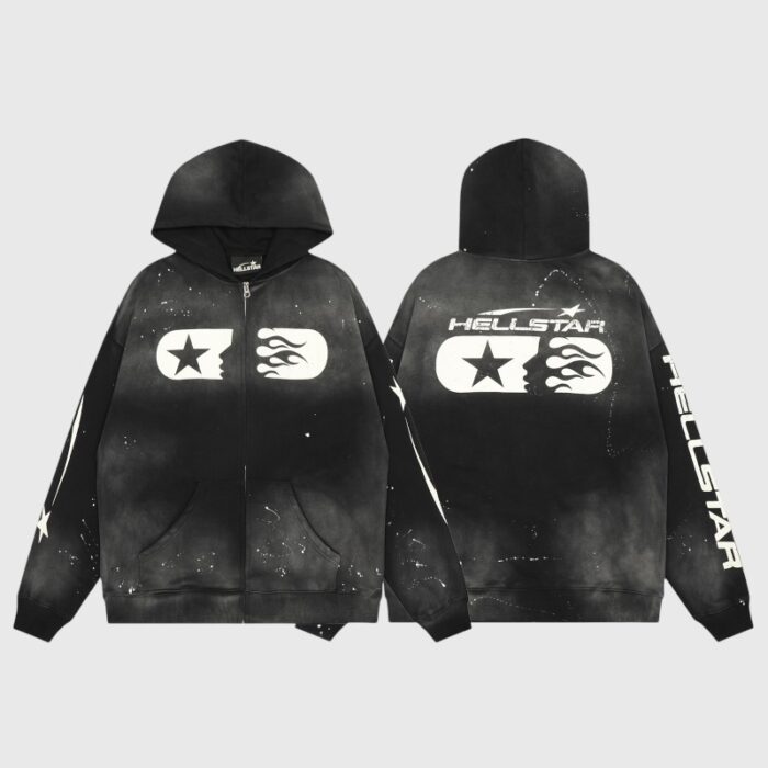 Hellstar Studios Zip Hoodie Black - Image 11