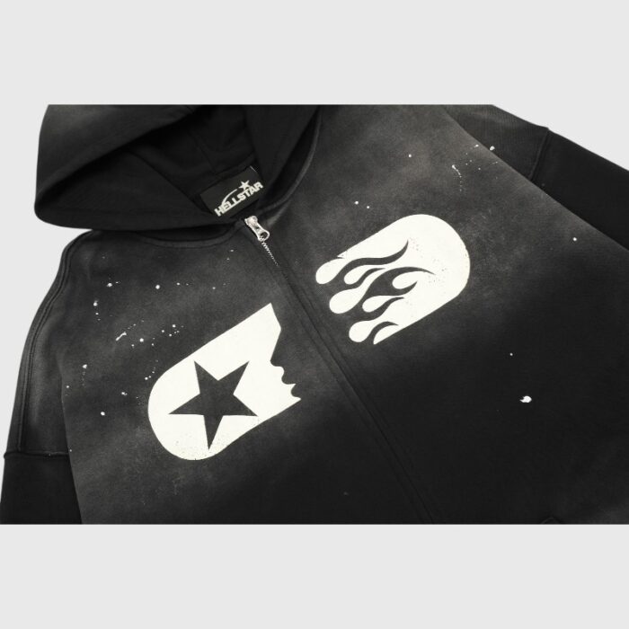 Hellstar Studios Zip Hoodie Black - Image 6