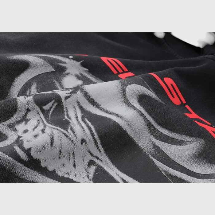 Hellstar Airbrushed Skull Hoodie - Image 4