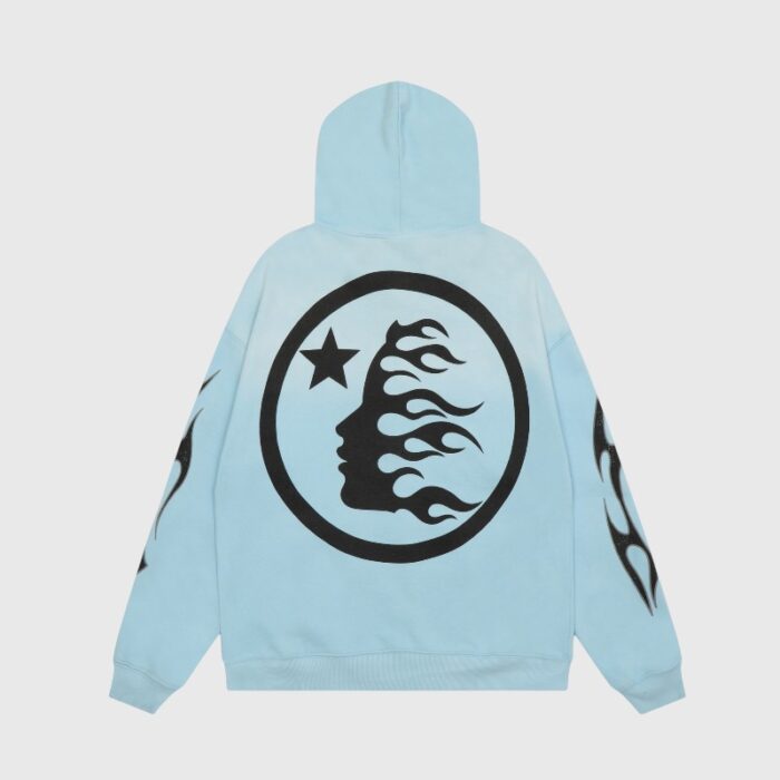 Hellstar Sports Zip-Up Hoodie Blue - Image 2