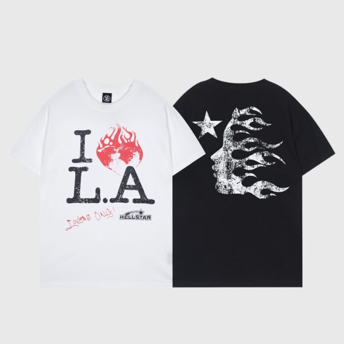 Hellstar I love LA white / black T-shirt