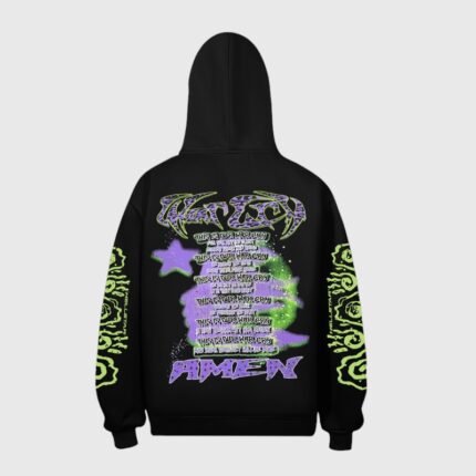 Hellstar Amen Print Hoodie back