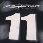 Hellstar Wash Stain Printing black T-shirt