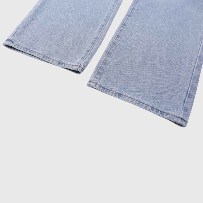 Hellstar Print Logo Loose Jeans front bottom