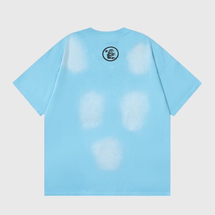 Hellstar Box Logo light blue T-shirt