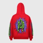 Hellstar Horror Book Hoodie back red