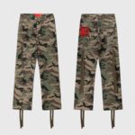 Hellstar supreme Cargo 'Camo' pant front back gray