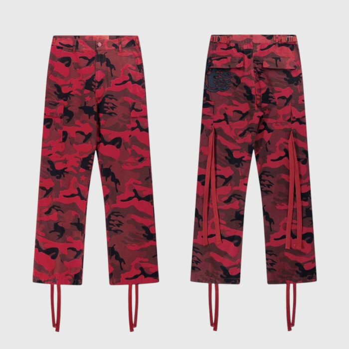 Hellstar supreme Cargo 'Camo' pant red