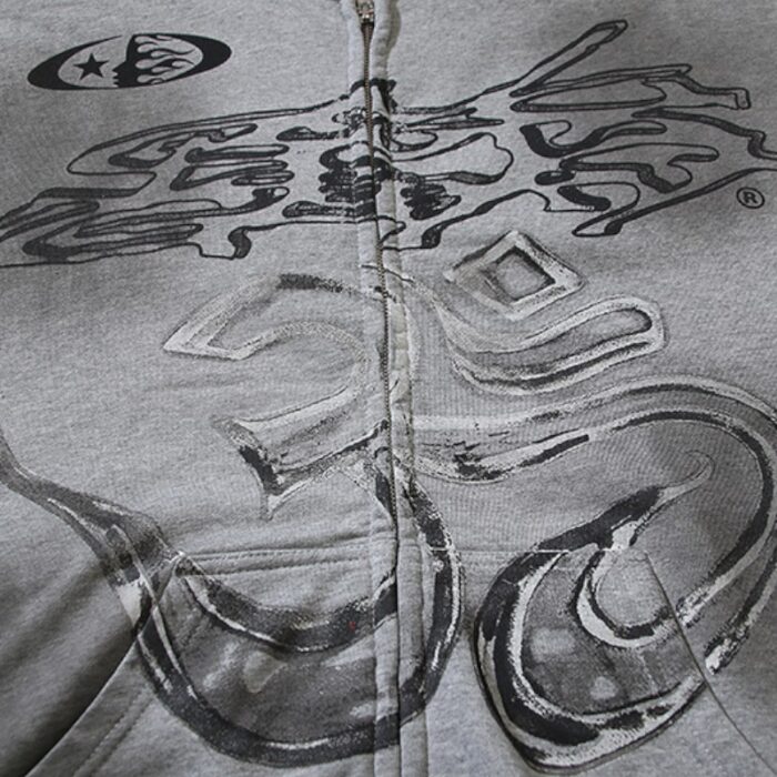 Hellstar Yoga Zip Up Hoodie mid