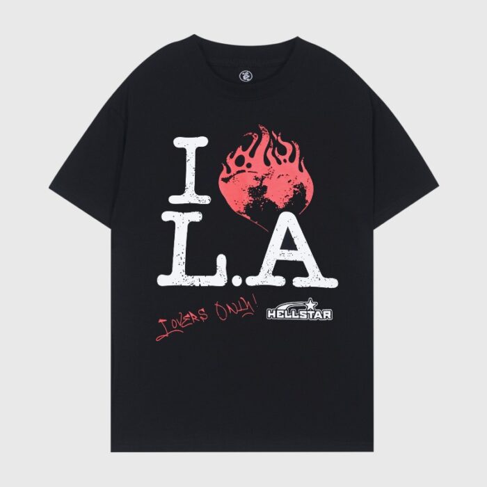 Hellstar I love LA black T-shirt