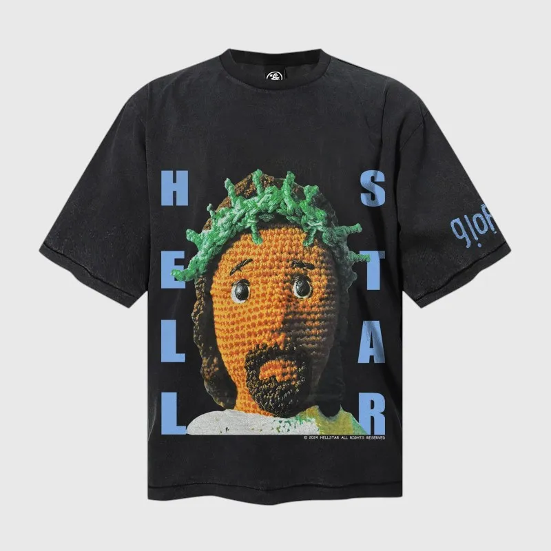 Hellstar Crochet Jesus T-shirt