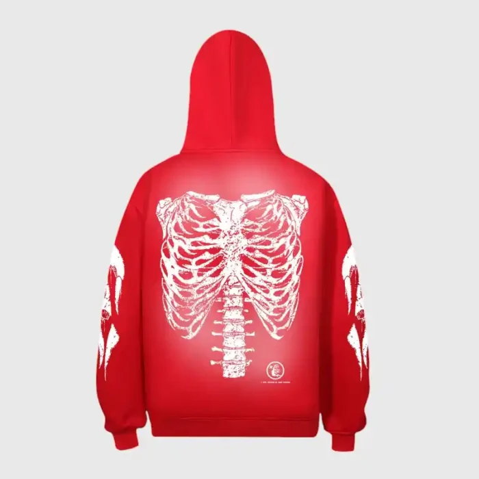 Hellstar Halloween Skeleton Print Hoodie - Image 8