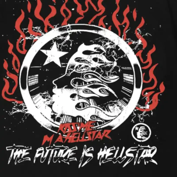 Hellstar Graphic T-Shirt Black Mask Cotton