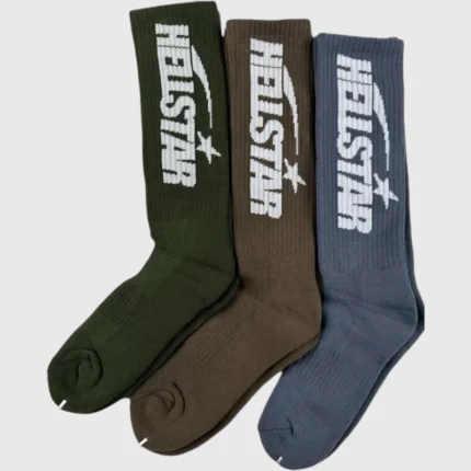 Hellstar Logo Socks Earth Tone (3 Pack)