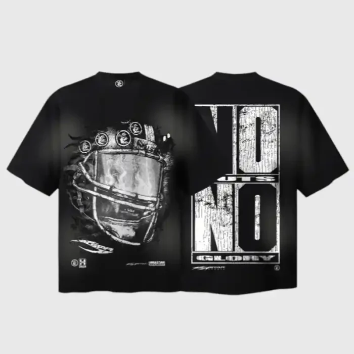 Hellstar No Guts No Glory! Helmet T-Shirt Black