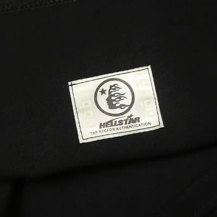 Hellstar Graphic T-Shirt Mask Cotton Black