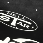 Hellstar T-Shirt Black Starry Sky Casual Street Retro