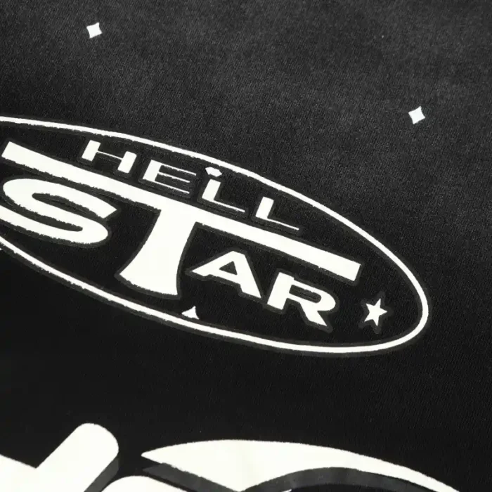 Hellstar T-Shirt Black Starry Sky Casual Street Retro