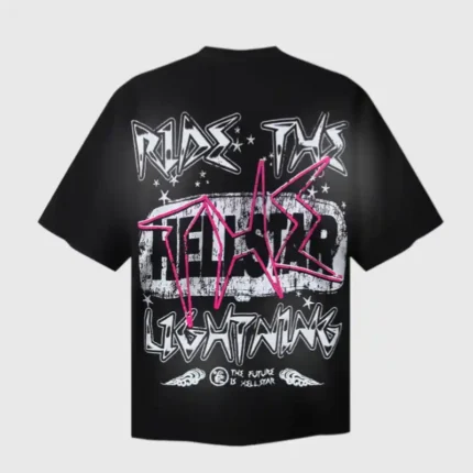 Black Hellstar Ride the Lightning T-Shirt
