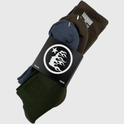 Hellstar Logo Socks (3 Pack) Earth Tone