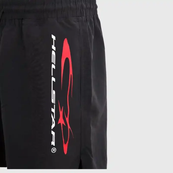 Hellstar Vertical Atheltic Black Shorts