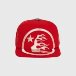 Hellstar Big Logo Trucker Snapback Hat Red